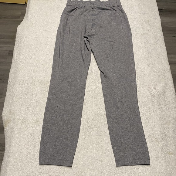 Lululemon On The Fly Pant Womens 4 Heathered Grey Drawstring 28" Inseam Athletic - Picture 2 of 9